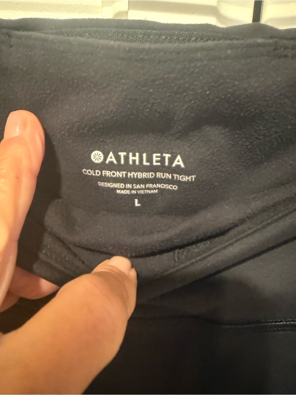 Athleta Cold Front Hybrid Run Tight - Black